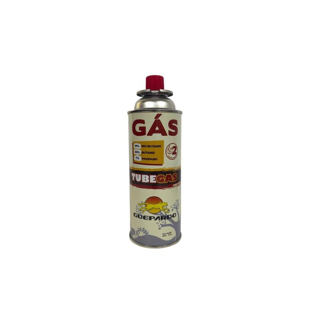 Cartucho Gás Fogareiro de Camping Guepardo Tube Gas - 227g - Foto 1