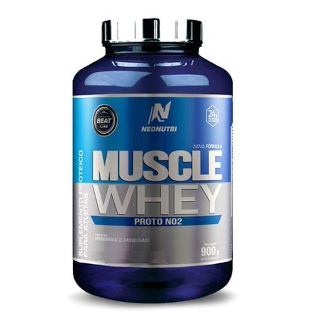 Whey Protein NeoNutri Muscle Whey Proto NO2 - Baunilha - 900g - Foto 1