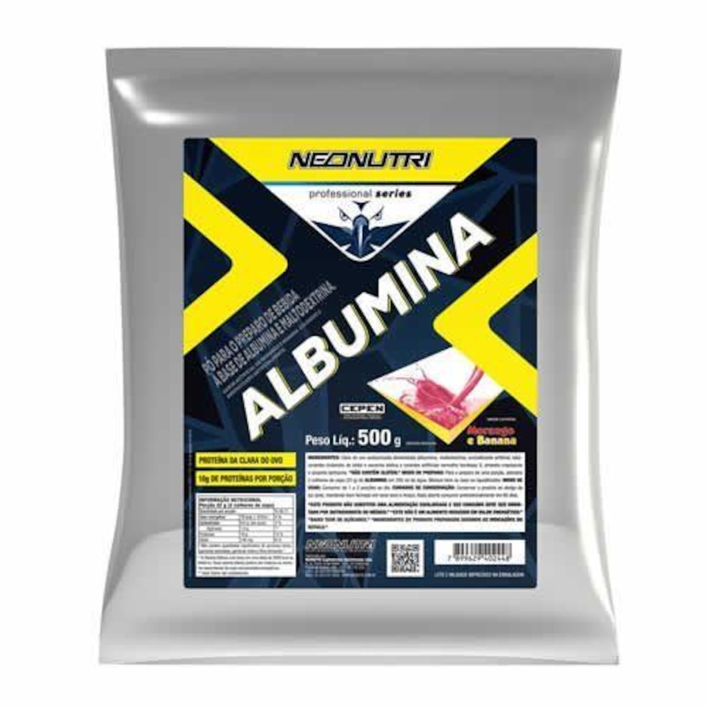 Albumina NeoNutri - Morango e Banana - 500g - Foto 1