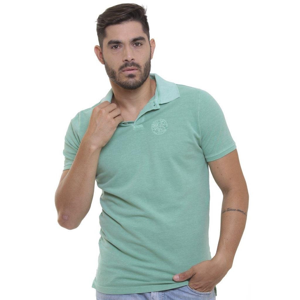 Camisa Polo Stone Wash - Masculina - Foto 1
