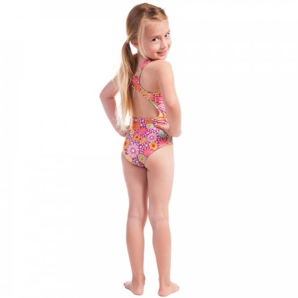 Maiô para Natação Swim Colors Maria Valentina - Infantil - Foto 3
