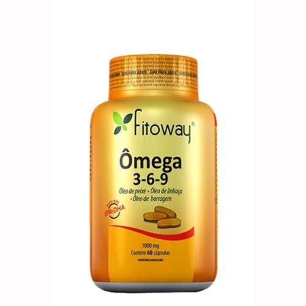 Omega 3-6-9 Fitoway - 60 Cápsulas - Foto 1