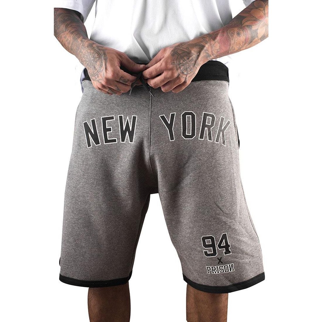 Bermuda de Moletom Prison New York AV94 - Masculina - Foto 1