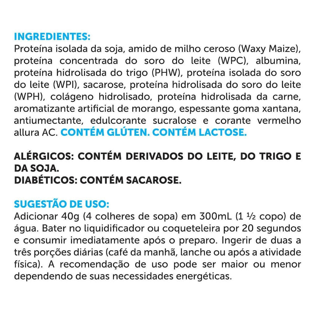 Imagem 2 do produto Whey Protein Fusion BRN Foods - Morango - 2Kg
