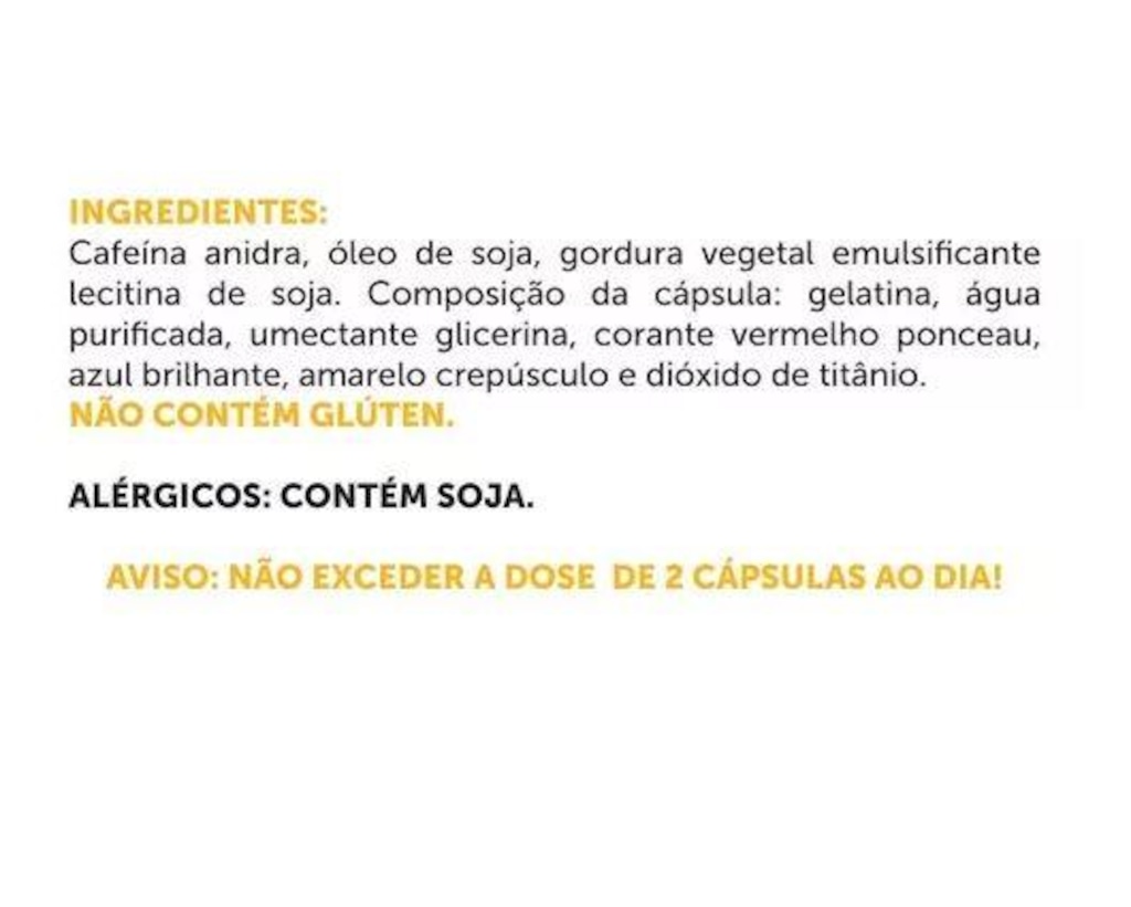 Imagem 2 do produto Pré Treino 8 Hours Caffeine BRN Foods - 60 Cápsulas