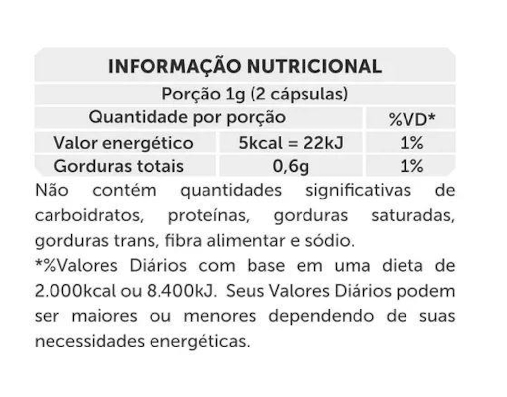 Imagem 3 do produto Pré Treino 8 Hours Caffeine BRN Foods - 60 Cápsulas