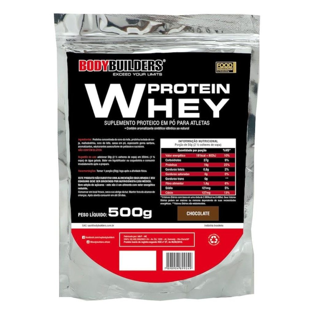 Whey Protein Bodybuilders - Chocolate - 500g