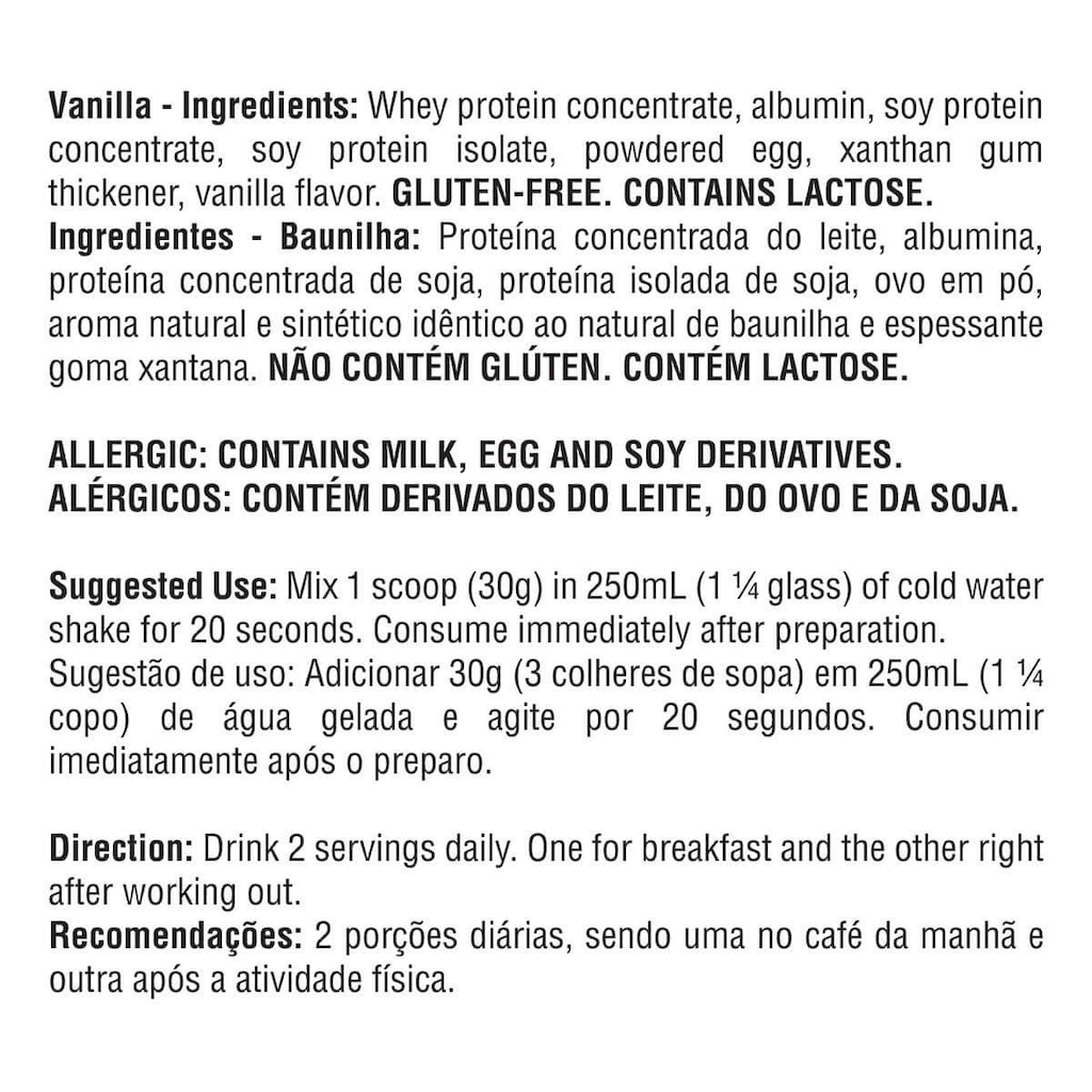 Imagem 2 do produto Albumina Protein Bodybuilders - Baunilha - 500g