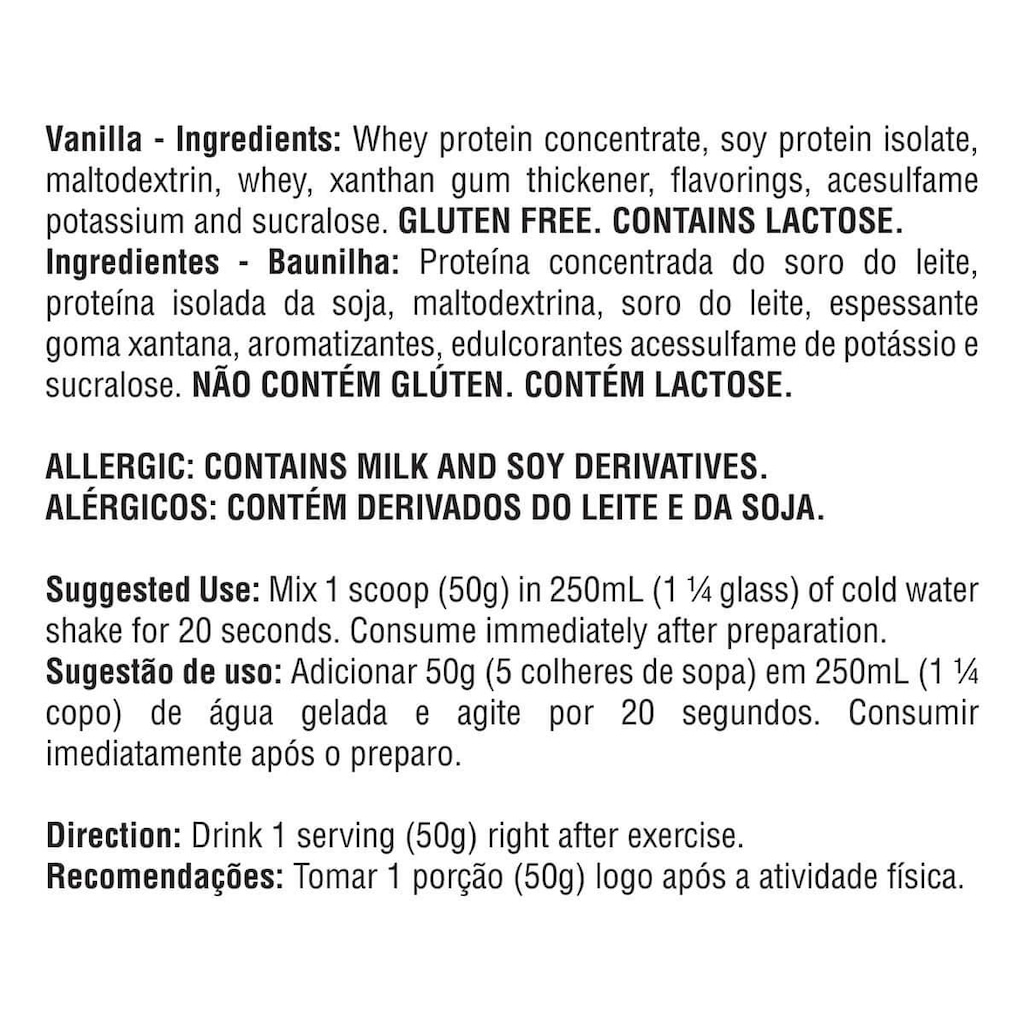 Imagem 2 do produto Waxy Whey Protein Bodybuilders - Baunilha - 900g