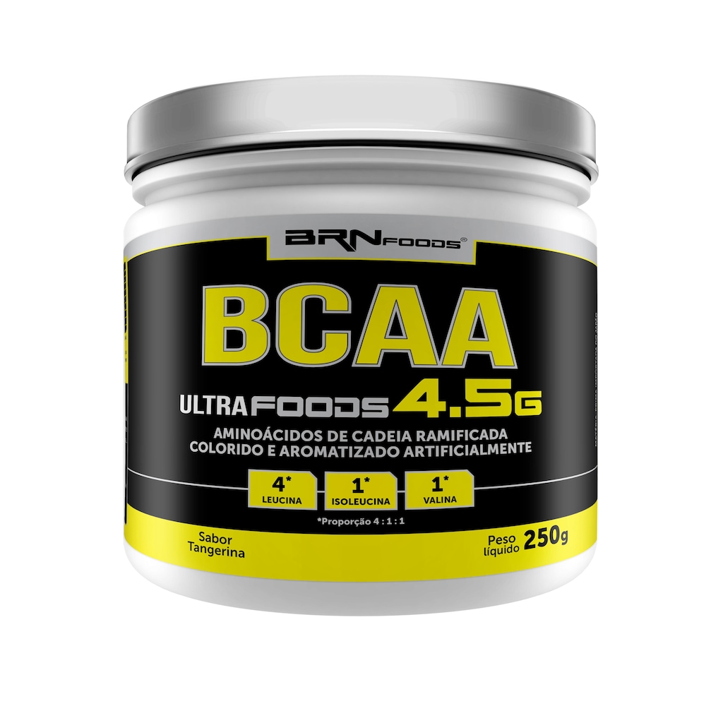BCAA 4:1:1 BRN Foods Ultrafoods - Tangerina - 250g