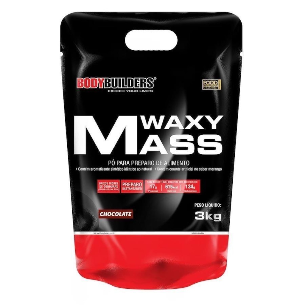 Hipercalórico Bodybuilders Waxy Mass - Chocolate - 3Kg