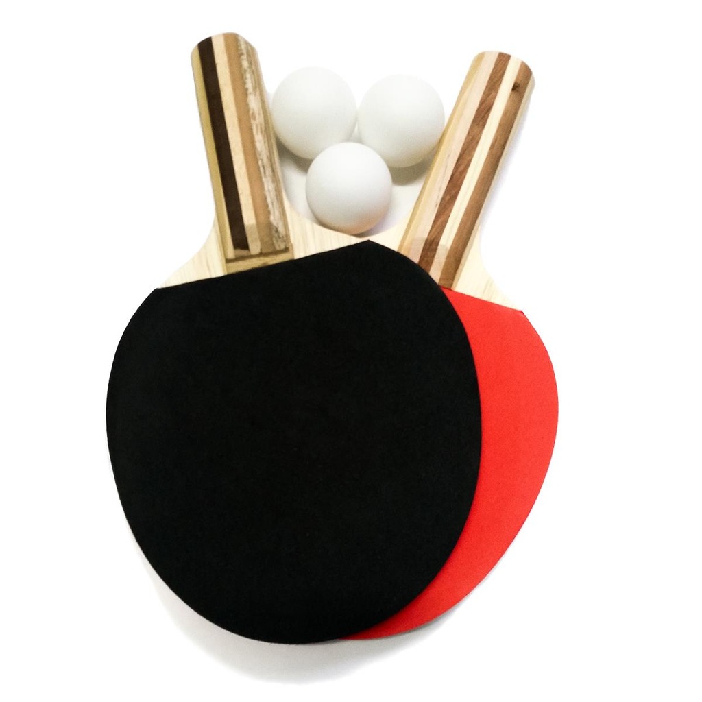 Kit de Tênis de Mesa Procópio BB: 2 Raquetes + 3 Bolinhas - Foto 1
