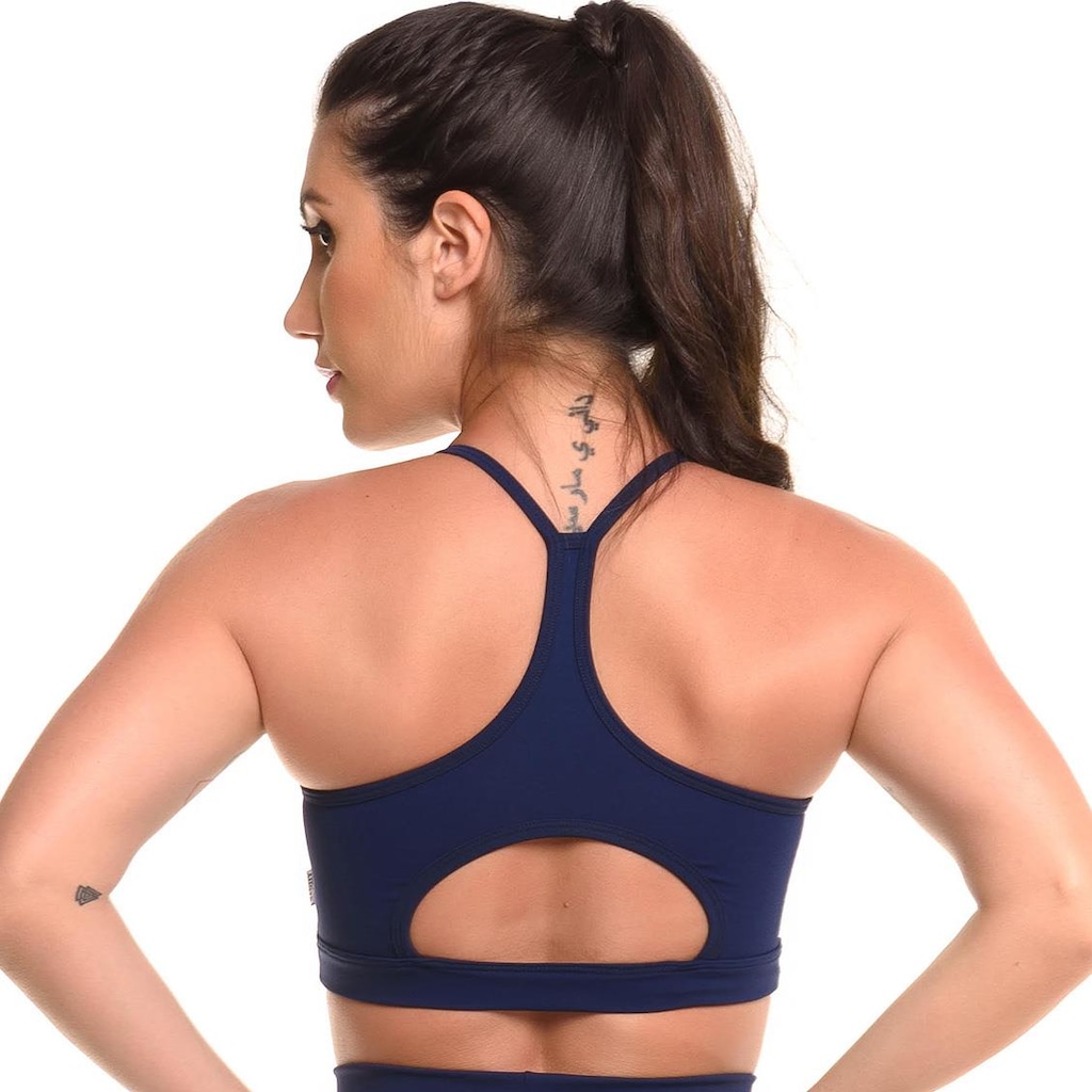 Imagem 3 do produto Top Fitness com Bojo Removível e Proteção Solar UV50+ Sandy Fitness Open - Feminino