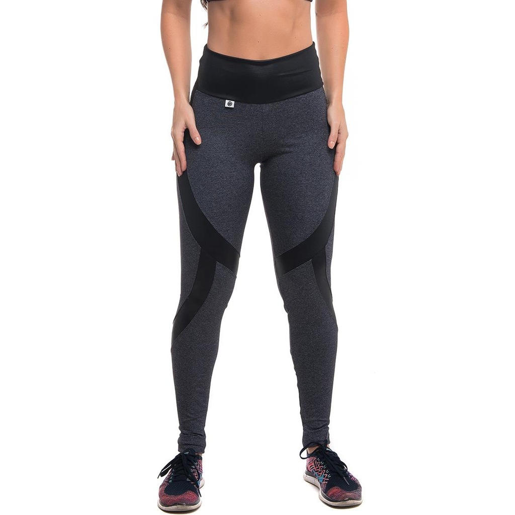 Calça Legging Sandy Fitness Rocket com Proteção Solar UV50+ - Feminino - Foto 1