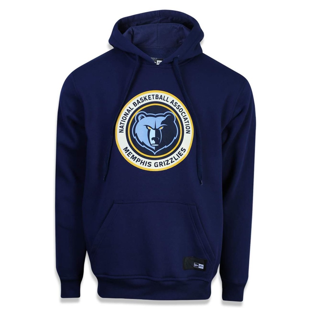 Blusão de Moletom com Capuz New Era NBA Memphis Grizzlies Canguru 42311 - Masculino - Foto 1