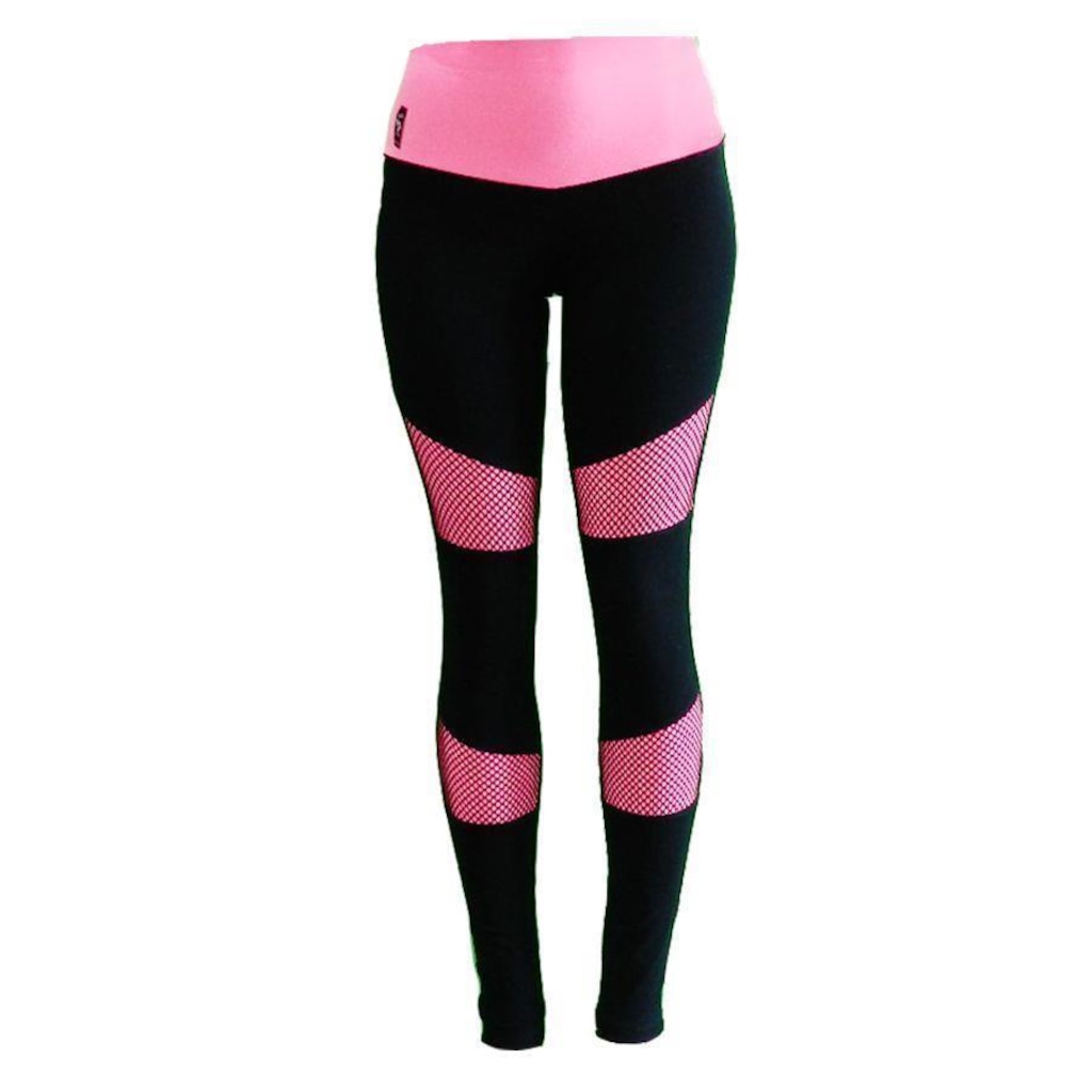 Calça Legging com Proteção UV D&A Collection Detalhe Tulê I - Feminina - Foto 1