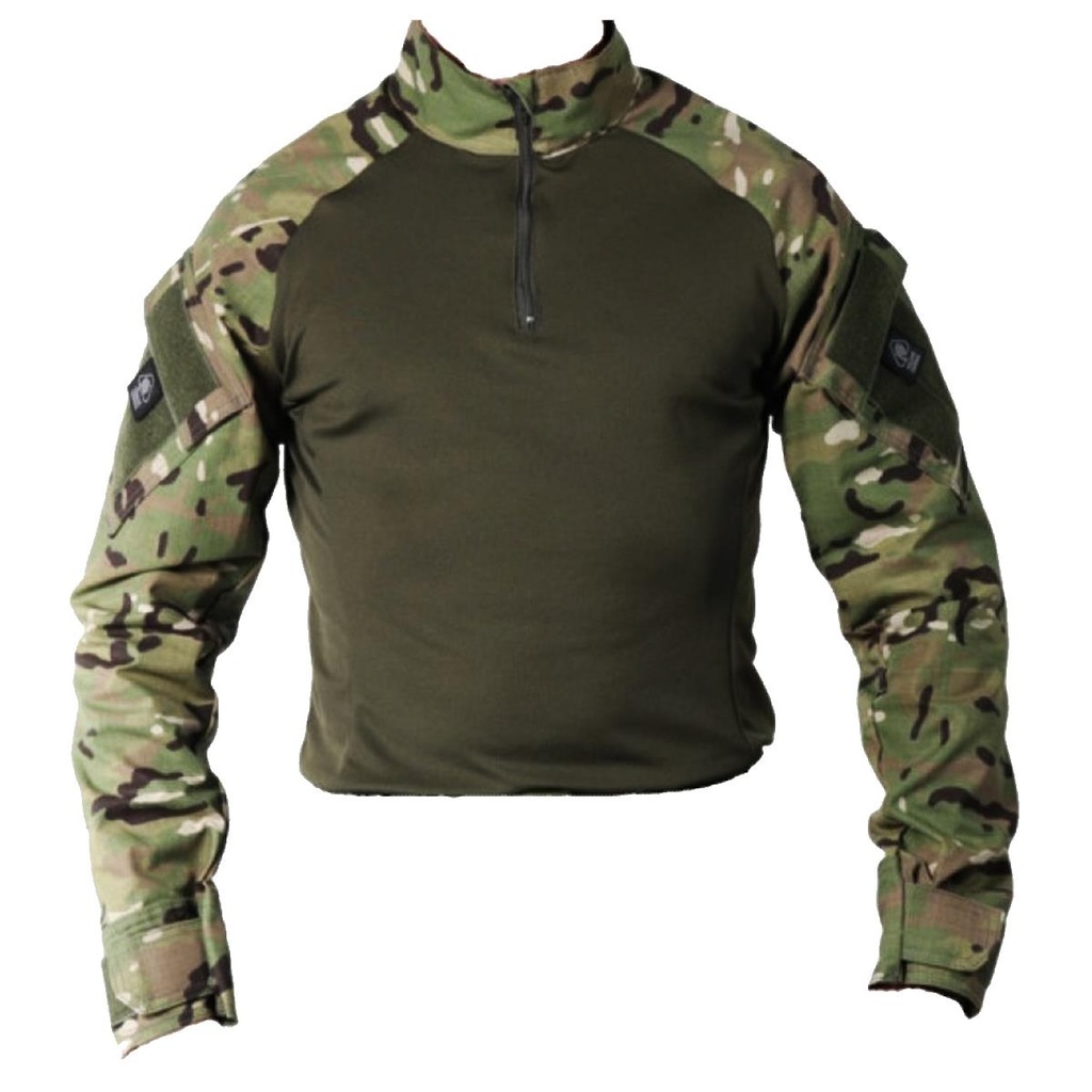 Camiseta Manga Longa Bélica Combat Shirt Steel - Masculina - Foto 1