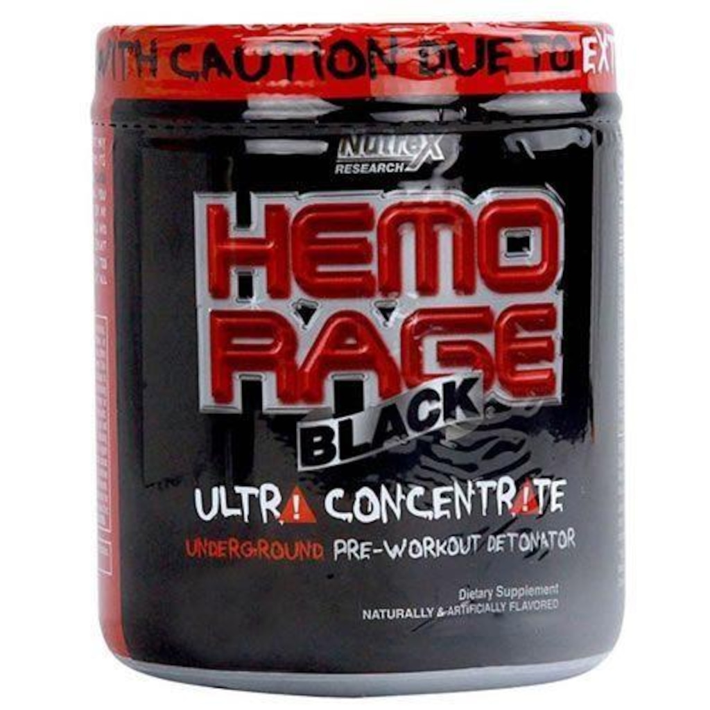 Pré-Treino Nutrex Hemo Rage Black 171g - Fruit Punch - Foto 1