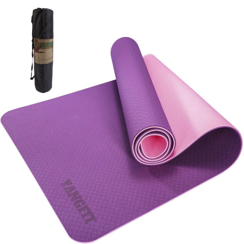 Tapete de Yoga Yangfit com Bolsa - 183x61x0,6cm