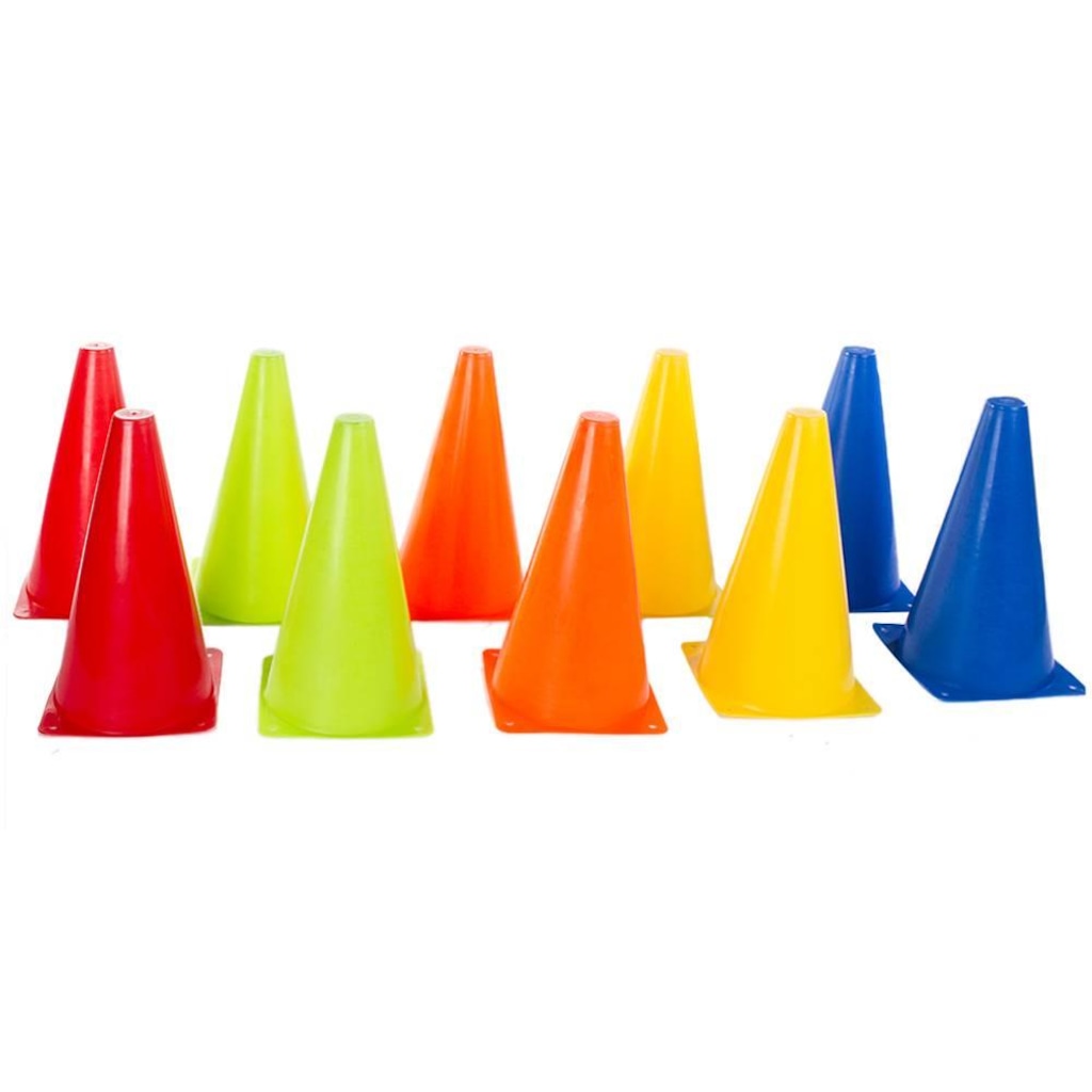 Kit de Cones de Agilidade Yangfit com 10 Unidades - 23cm