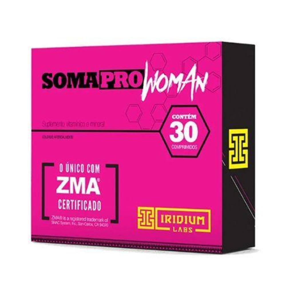 Somapro Woman com ZMA Iridium - 30 ComprimidoS - Foto 1
