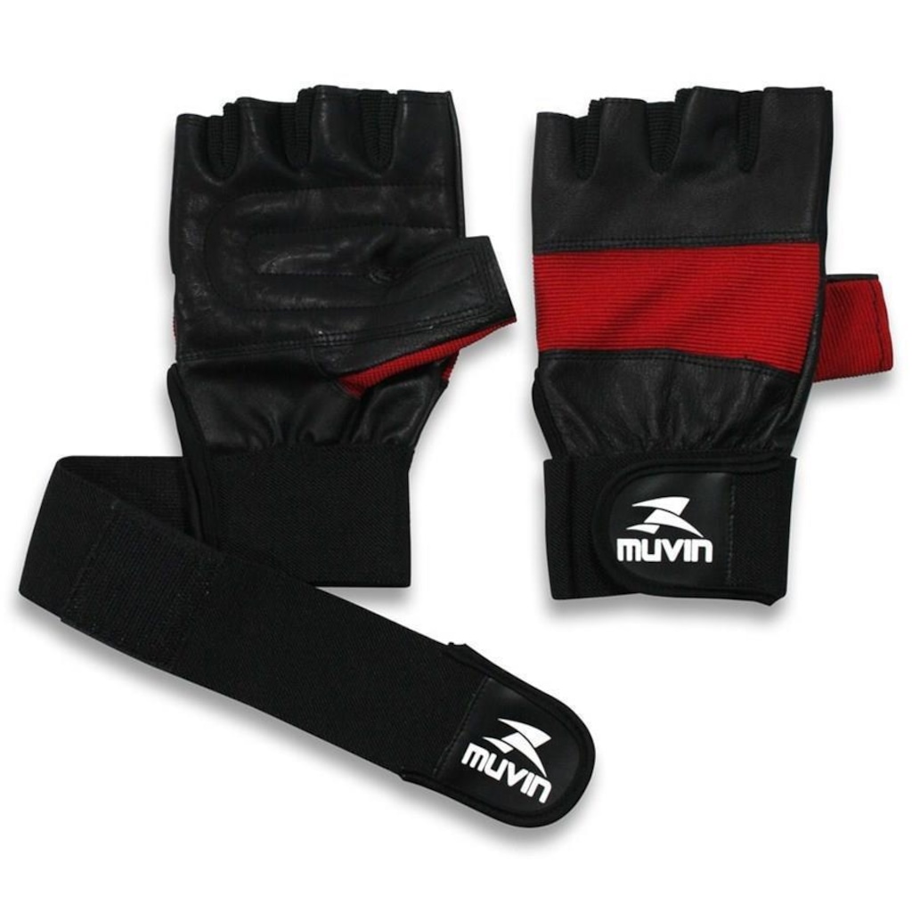 Luvas de Musculação Muvin L200 LVA-300 - Adulto - Foto 1