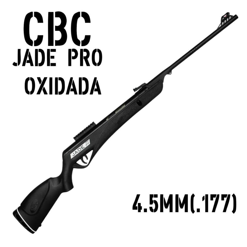 Carabina de Pressão CBC Jade PRO Oxidada Preta 4.5mm - Foto 1