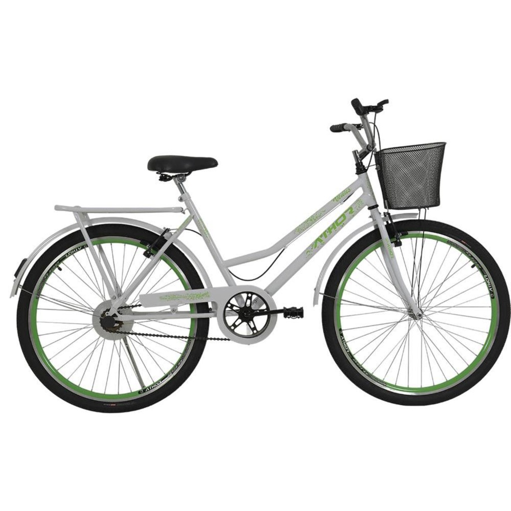 Bicicleta Athor Venus com Cestão Aro 26 - Freio V-Brake - Marcha Único - Adulto - Foto 1