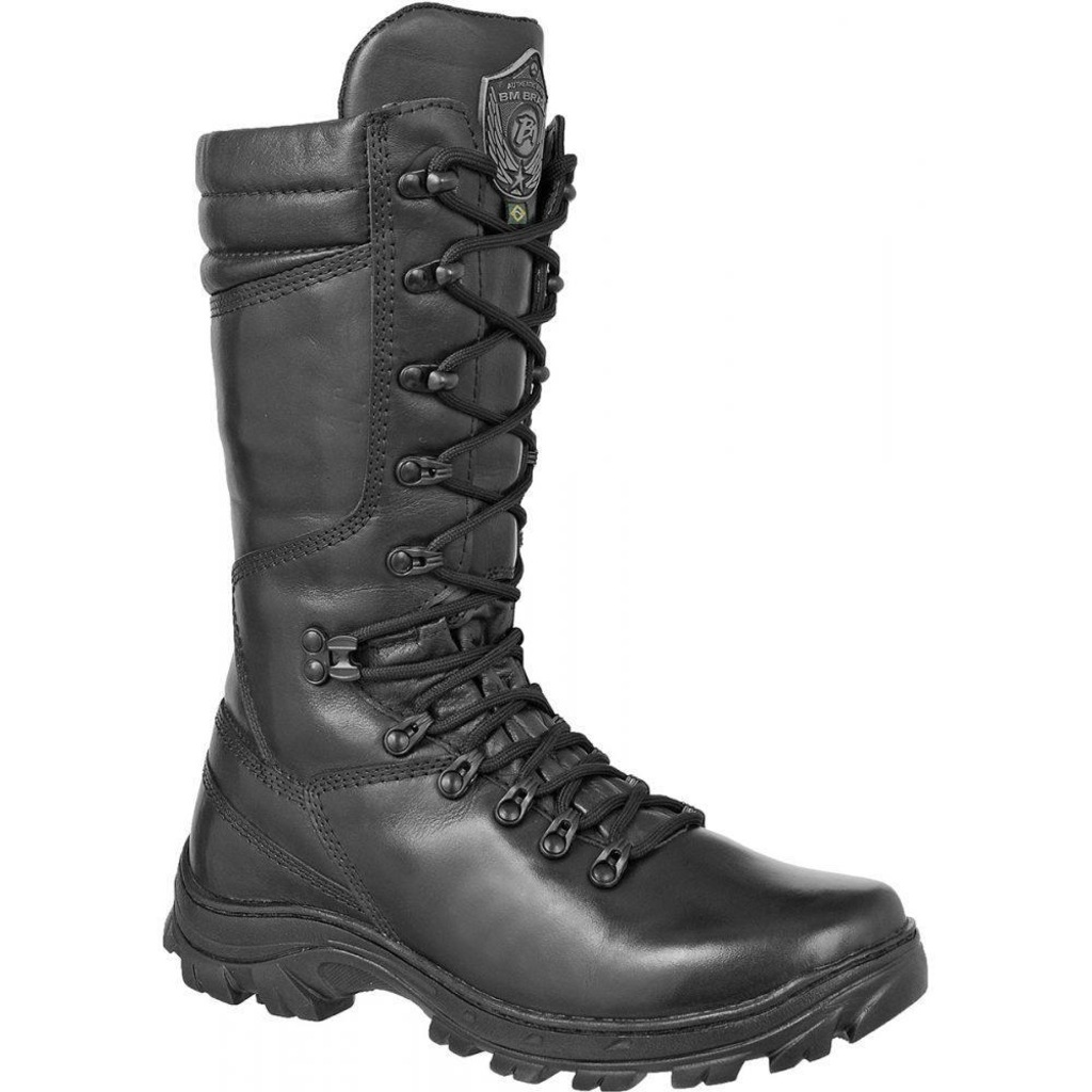 Bota Corturno BM Brasil Choque ll em Couro 5193/01 - Adulto - Foto 1