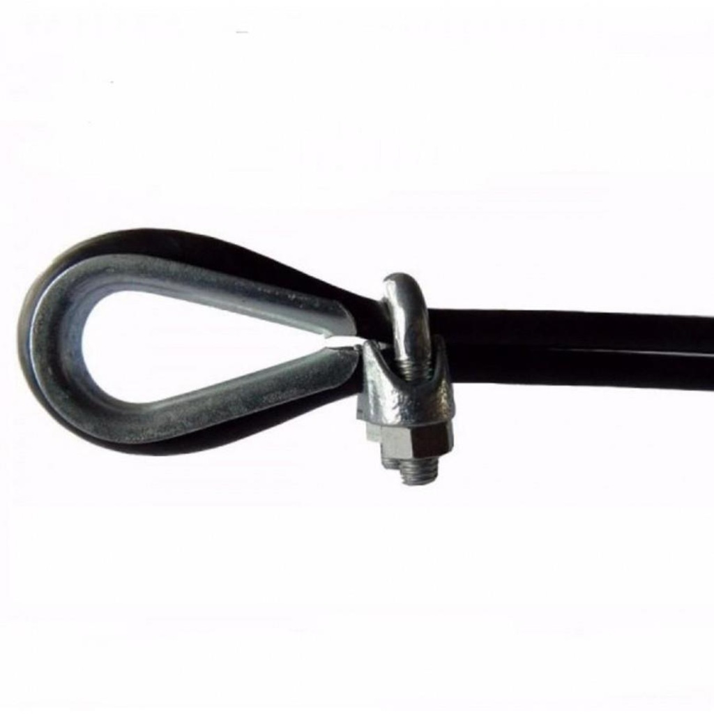 Kit 20 Grampos Clips Cabo de Aço Reparo Academia Aparelho