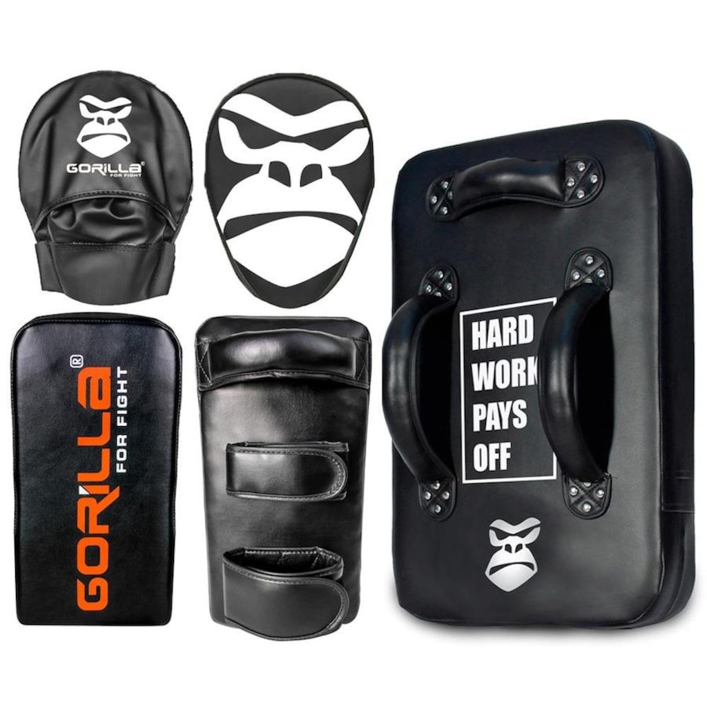 Kit Gorilla Aparador de Chute + Escudo de Chute + Manopla de Foco