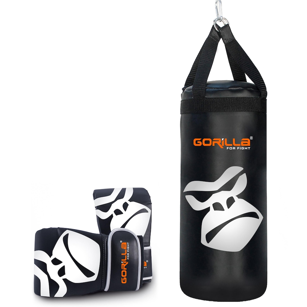 Kit Gorilla Saco de Pancada + Luva Bate-Saco - Infantil - Foto 1