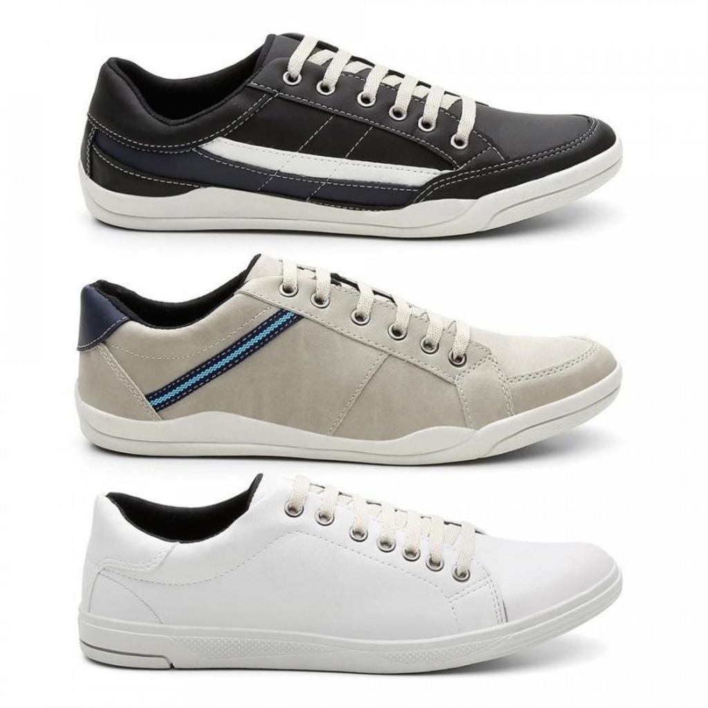 Sapatênis Casual Kreeper - Masculino - 3 unidades - Foto 1
