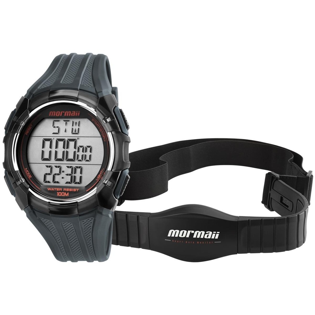 Relógio Digital Mormaii Monitor Cardíaco MO11558A8R - Masculino - Foto 1