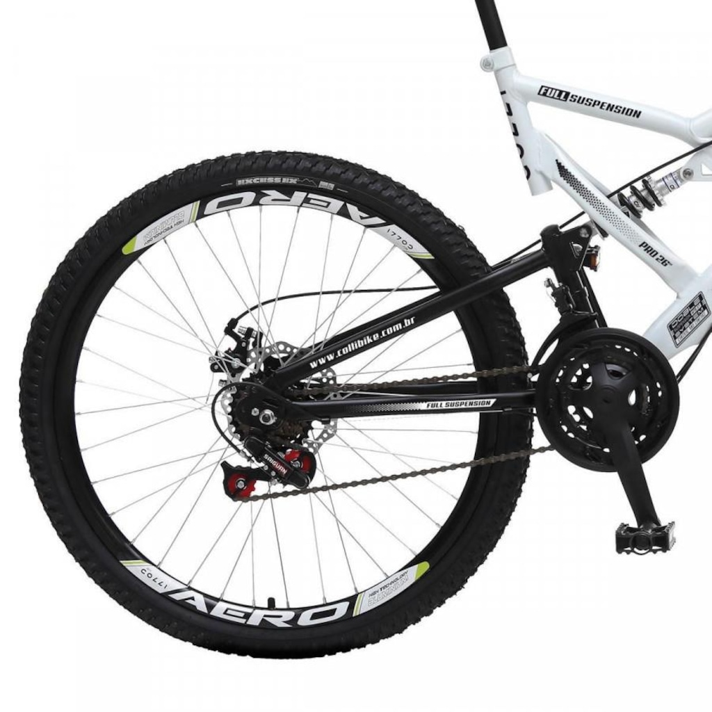 Bicicleta Colli Fulls GPS Freios à Disco Aro 26 com Suspensão Dupla 36 Raios - 21 Marchas - Foto 1