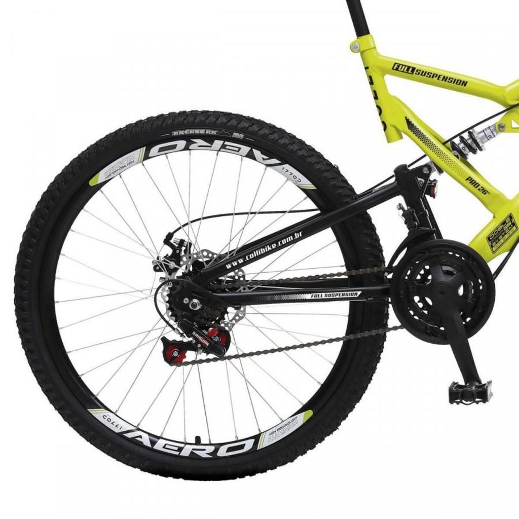 Bicicleta Colli Fulls GPS Freios à Disco Aro 26 com Suspensão Dupla 36 Raios - 21 Marchas - Foto 1