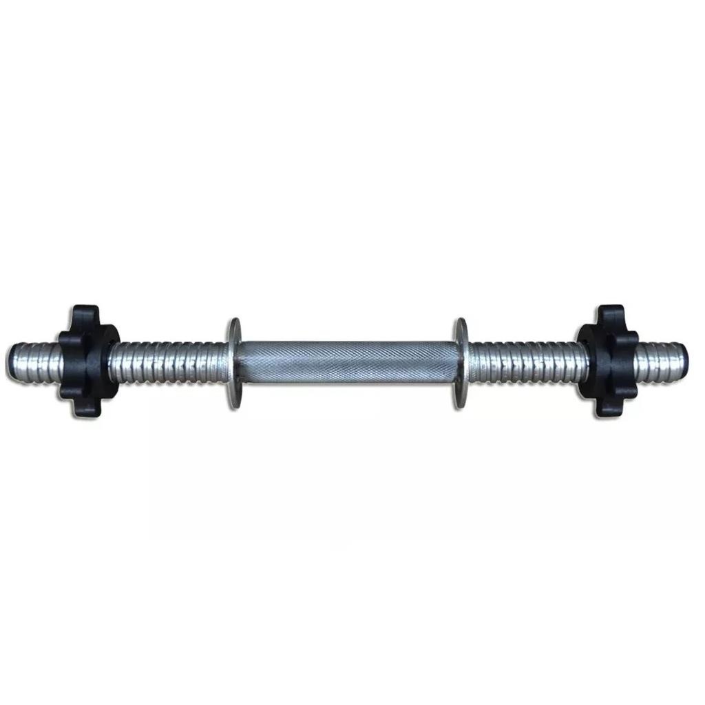 Barra Musculação Oca Rosqueada Yangfit com Presilhas - 40cm - Foto 2