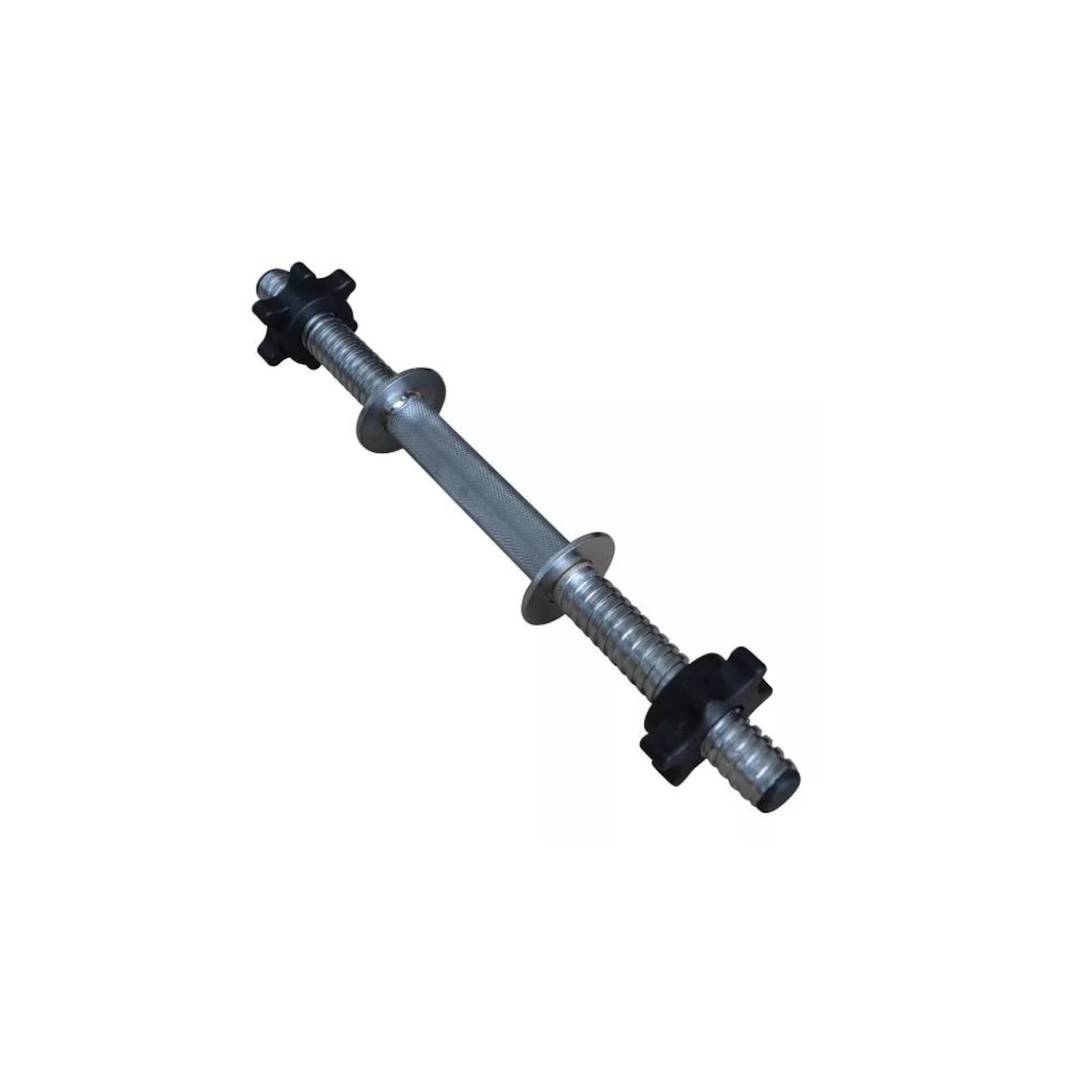 Barra Musculação Oca Rosqueada Yangfit com Presilhas - 40cm