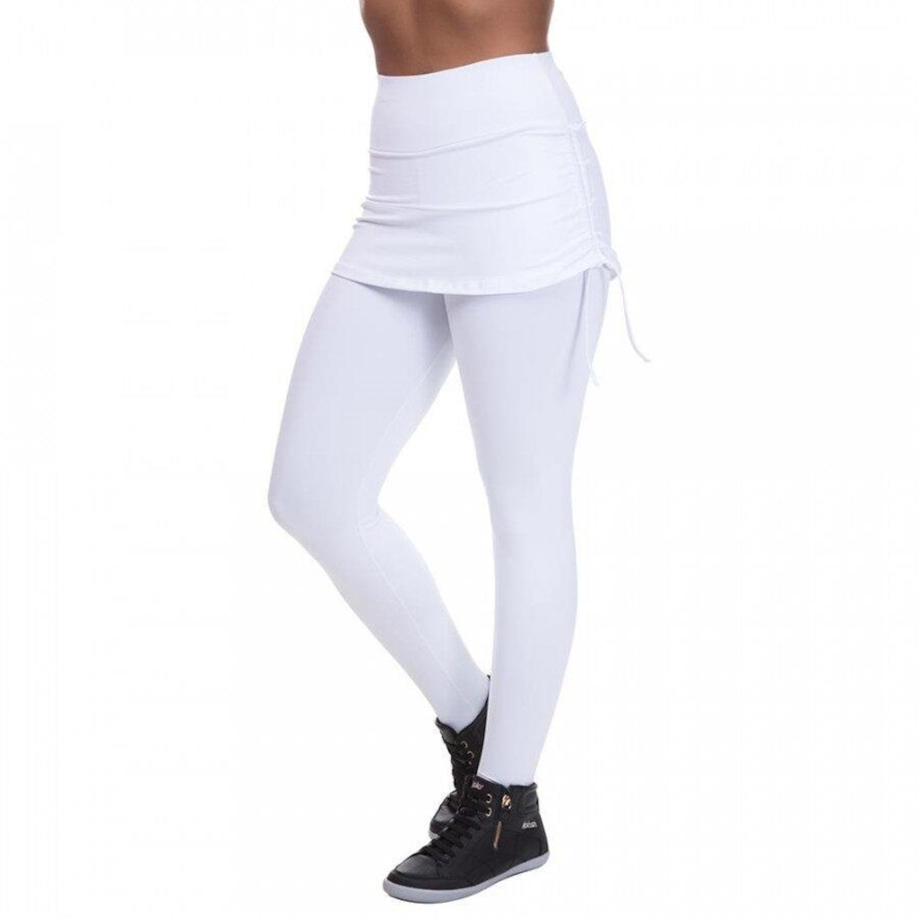 Calça Legging Miss Blessed com Saia Sobreposta - Feminina - Foto 1