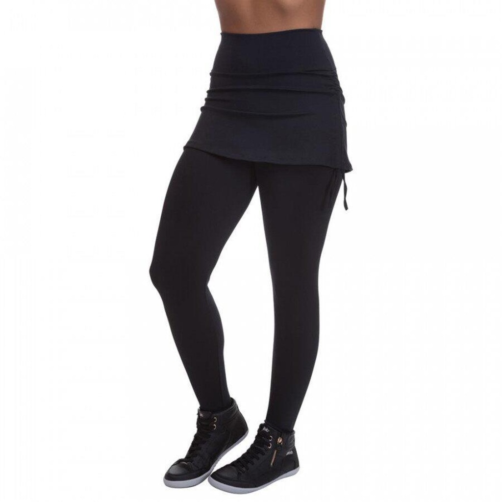 Calça Legging Miss Blessed com Saia Sobreposta - Feminina - Foto 1