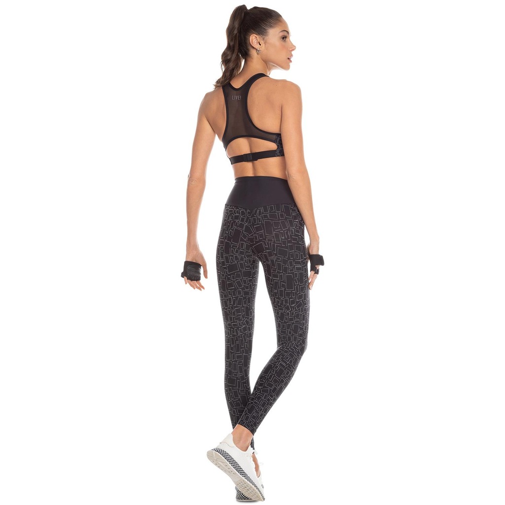 Calça Legging Live! Geometric Full - Feminina - Foto 2
