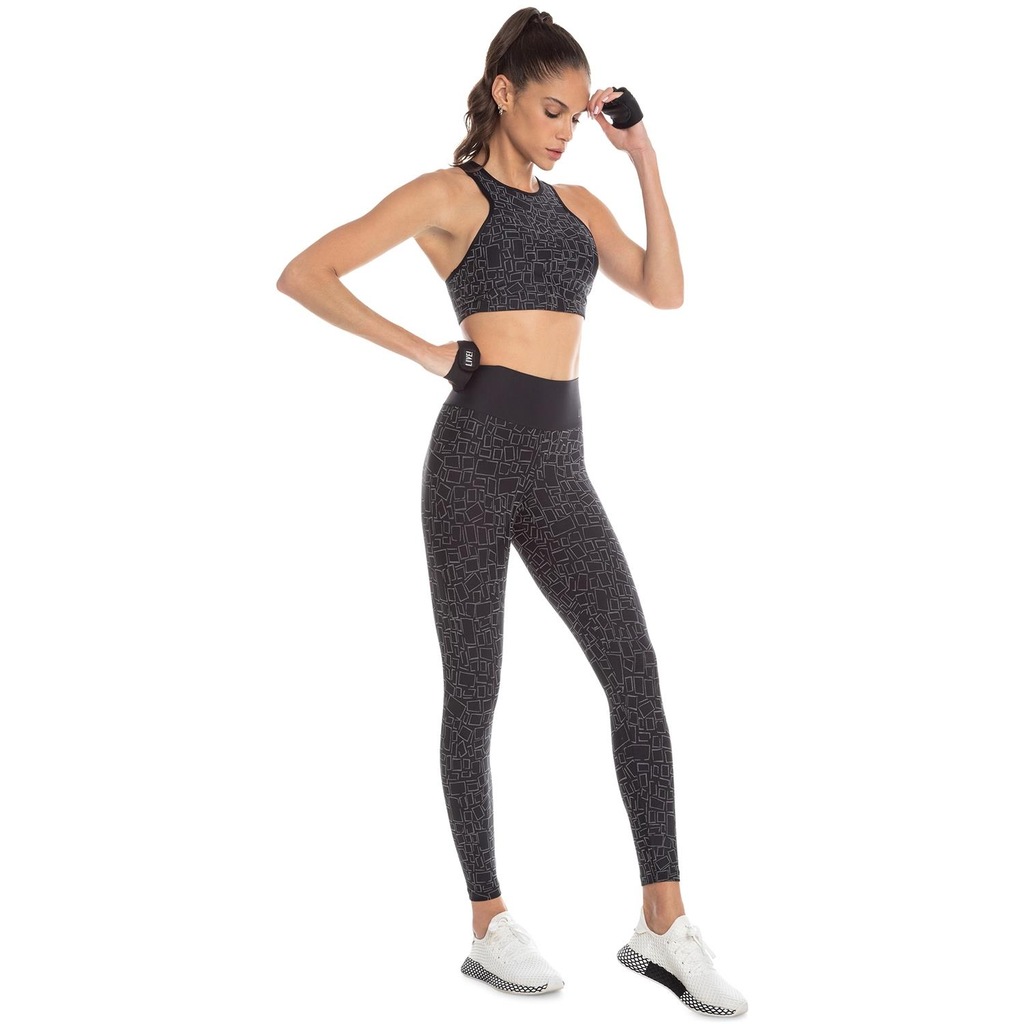 Calça Legging Live! Geometric Full - Feminina - Foto 3
