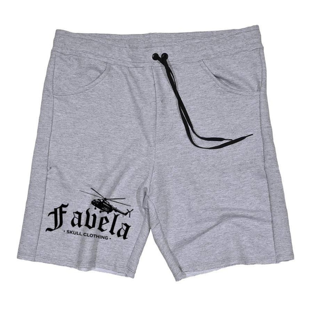 Bermuda Skull Clothing de Moletom Favela - Masculina - Foto 1