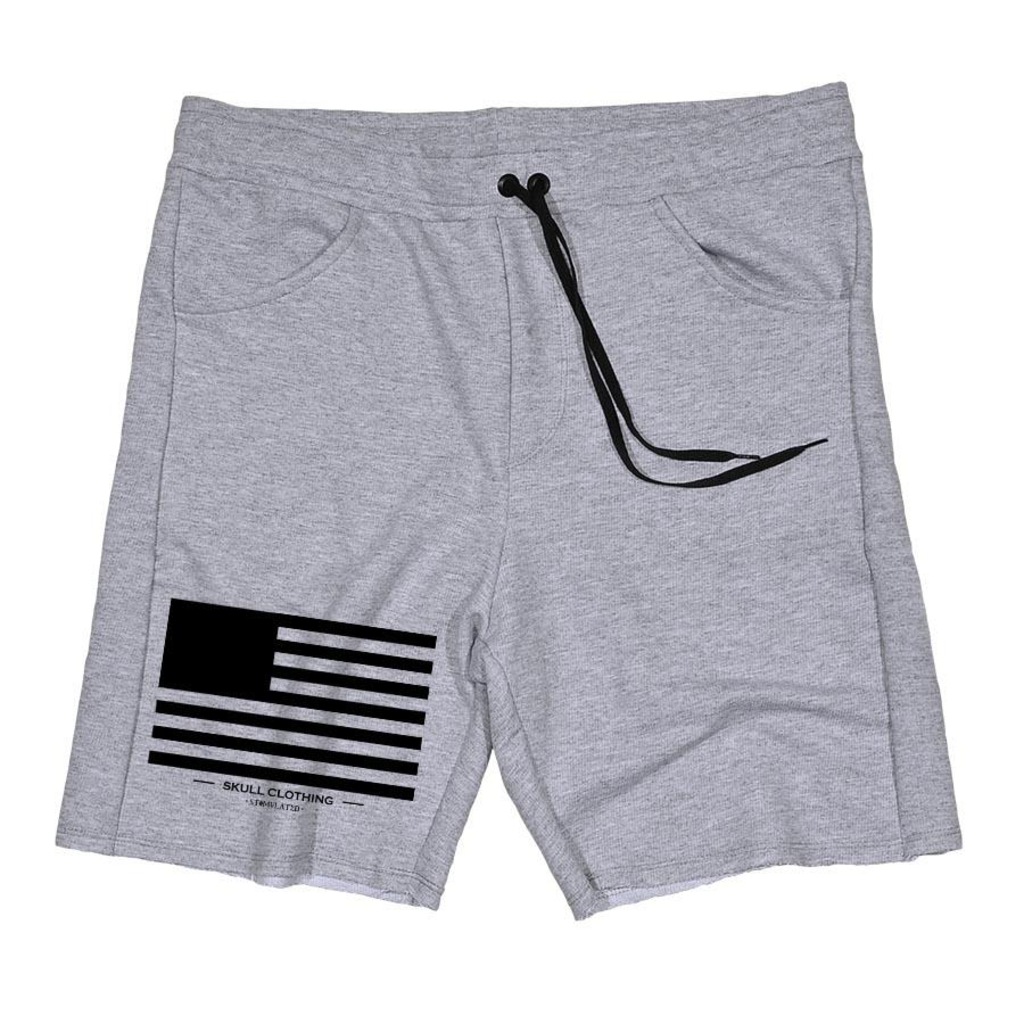 Bermuda Skull Clothing de Moletom Skull Flag - Masculina - Foto 1