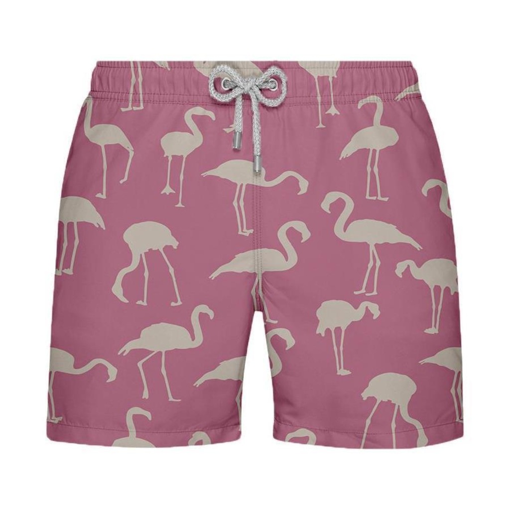 Shorts SB Estampado Flamingos - Masculino - Foto 1