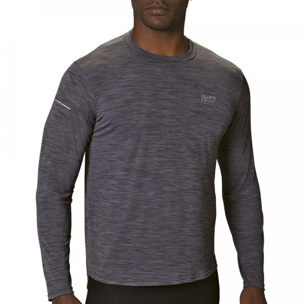 Camiseta Manga Longa Lupo Running e Training - Masculina - Foto 1