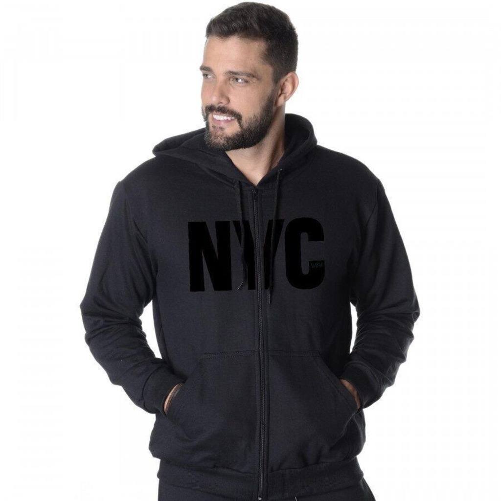 Blusa Moletom Suffix New York City - Masculina - Foto 1