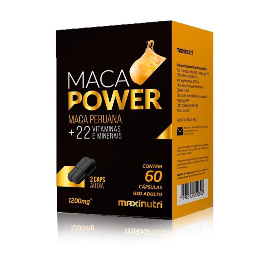 Maca Power Maca Peruana Maxinutri - 60 caps - Foto 1