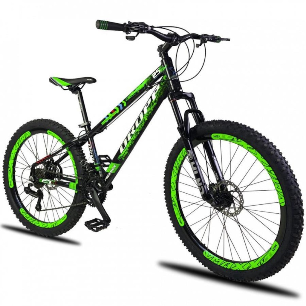 Bicicleta Dropp Freeride - Aro 26 - Freio à Disco Mecânico com Suspensão - Câmbio Shimano - 21 March - Foto 1