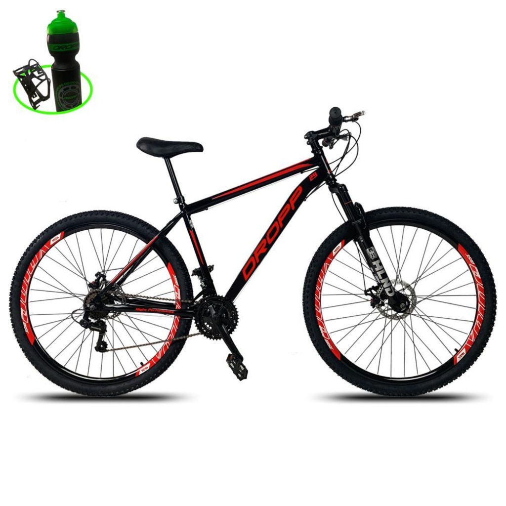 Mountain Bike Droop Sport Aço - Aro 29 - Câmbio Shimano - Freio à Disco Mecânico com Suspensão - 21 - Foto 1